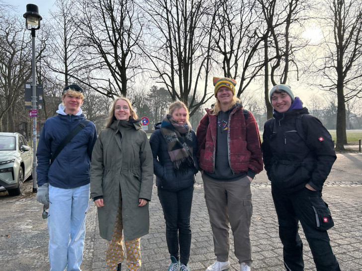 Die Projektgruppe der Gaußschule.