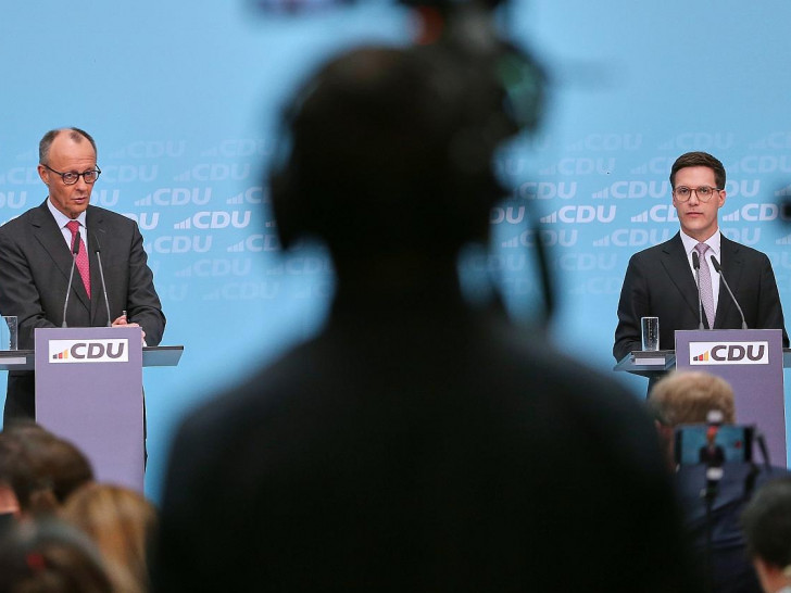 Friedrich Merz und Manuel Hagel am 09.03.2026