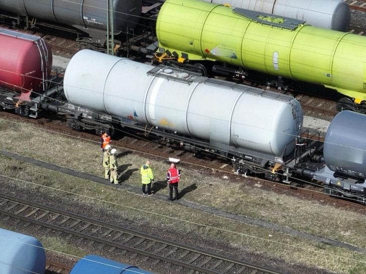 Luftaufnahme der direkten Einsatzstelle (Archiv)