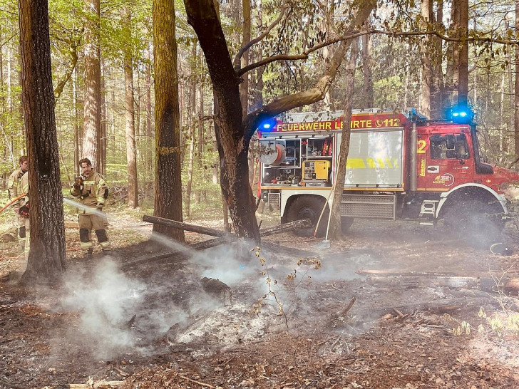 Einsatzstelle im Ahltener Wald (Archiv)