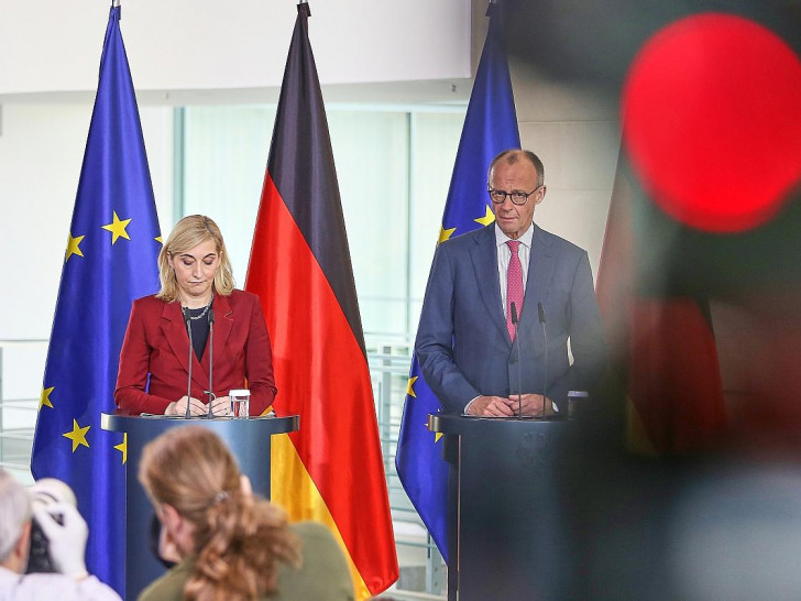 Nina Warken und Friedrich Merz am 29.04.2026