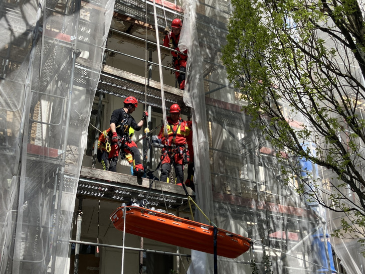 Die Höhenretter der Feuerwehr Braunschweig konnten den Verunglückten retten.