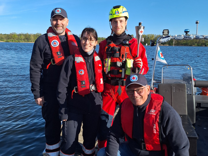 Eine Bootsfahrt über den Tankumsee war Teil der Tour.