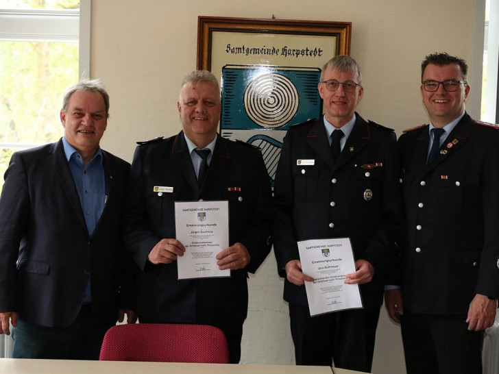 Yves Nagel, Jürgen Buchholz, Jens Bultmeyer, Nico Sparkuhl. (Archiv)