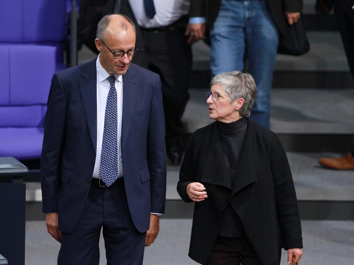 Friedrich Merz und Britta Haßelmann (Archiv)