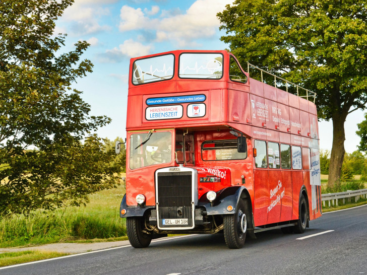 Der Info-Doppeldecker-Bus macht auch Station in Goslar.