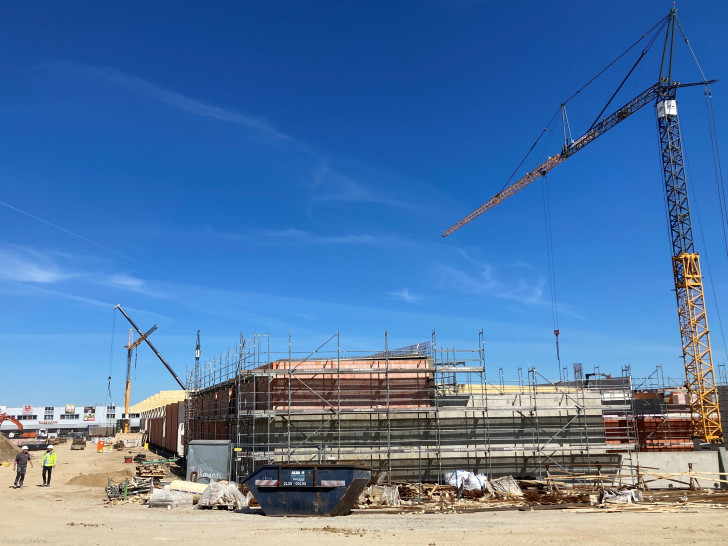 Der neue Markt nimmt langsam Gestalt an.