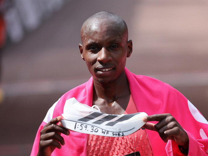 Sabastian Sawe beim London-Marathon am 26.04.2026