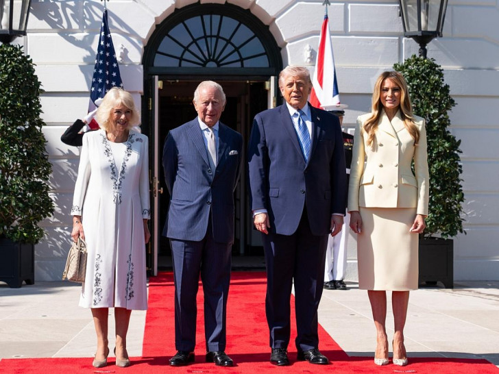 Besuch des britischen Königspaares in den USA am 27.04.2026