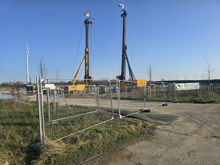 Derzeit ruhen die Arbeiten in Mehrum.