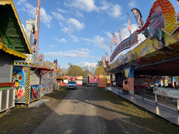 Noch ruht der Rummel - Samstag geht es los.