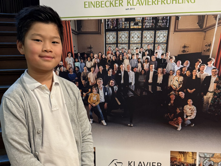 Beim Einbecker Klavierfrühling erfolgreich: Der zehnjährige Zi Han Jayden Sun. 