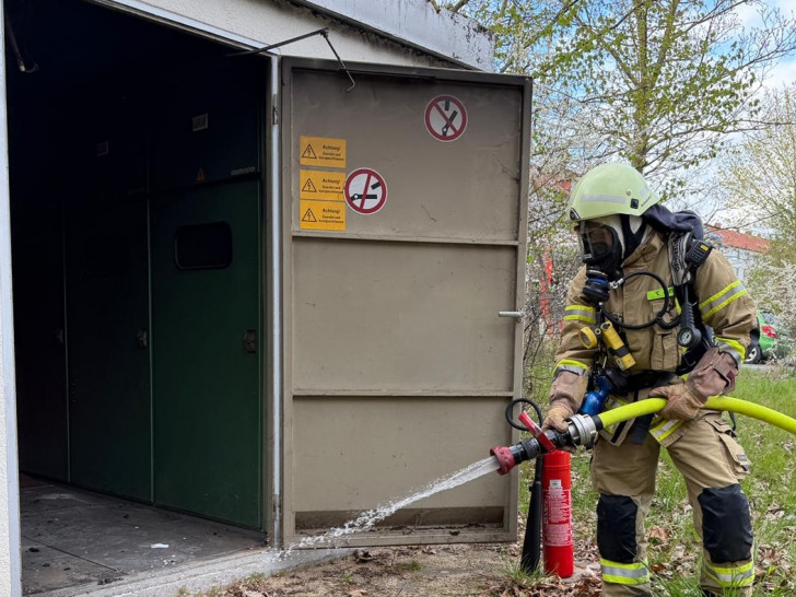Im Trafohaus war es zu einem Kabelbrand gekommen.