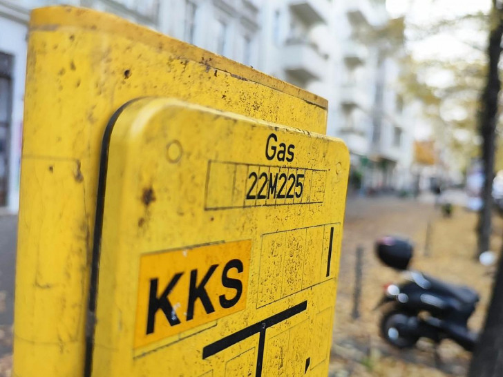 Gas-Hinweisschild (Archiv)