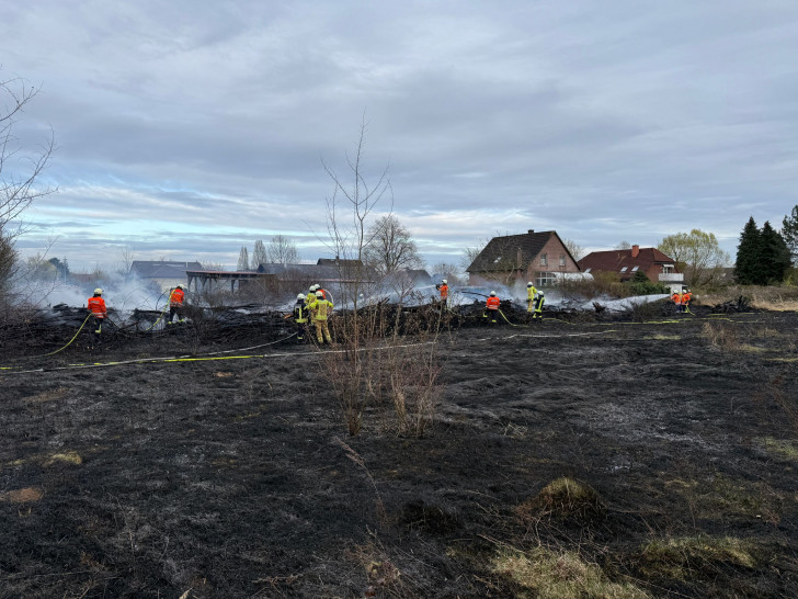 Die Feuerwehr löschte den Brand.