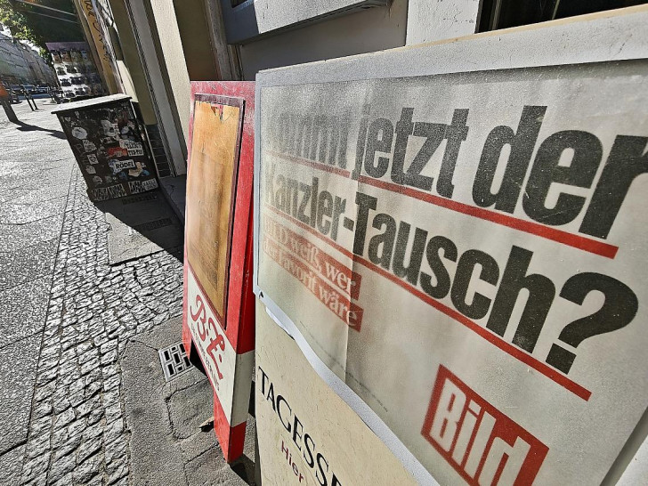 "Bild"-Schlagzeile "Kommt jetzt der Kanzler-Tausch" am 27.05.2026