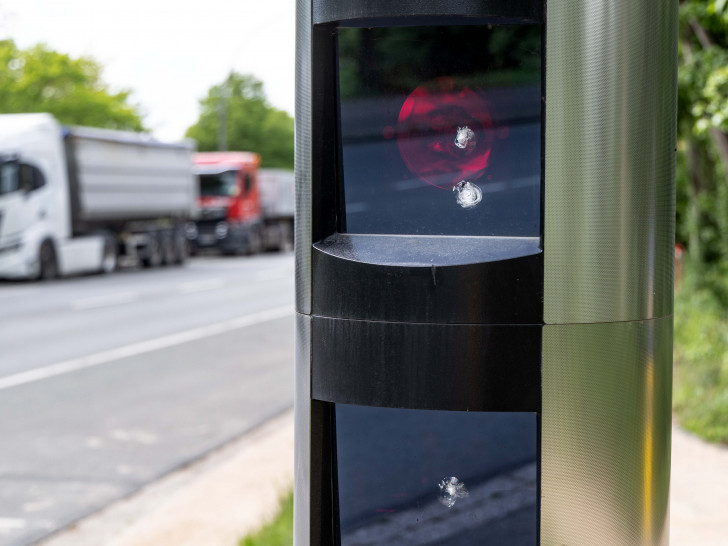 Der Blitzer an der Westphalenstraße am Salzgittersee wurde beschädigt.