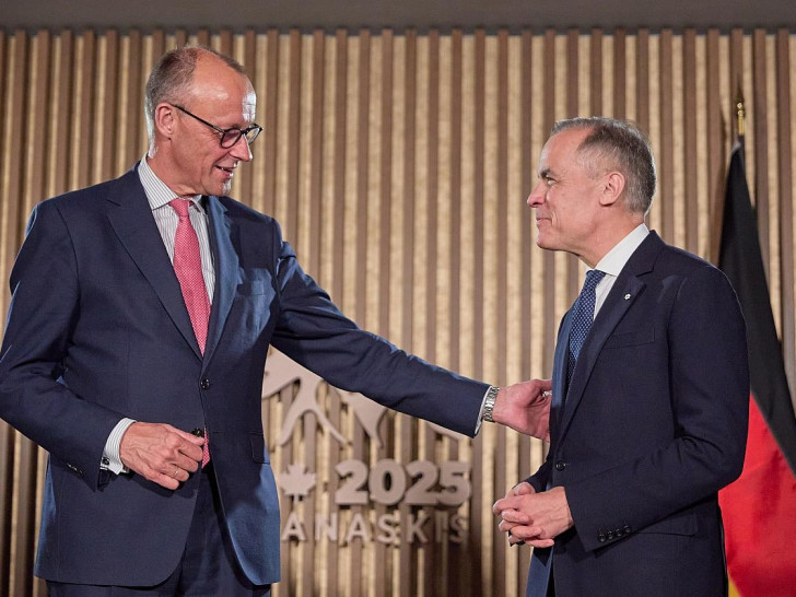 Friedrich Merz und Mark Carney (Archiv)