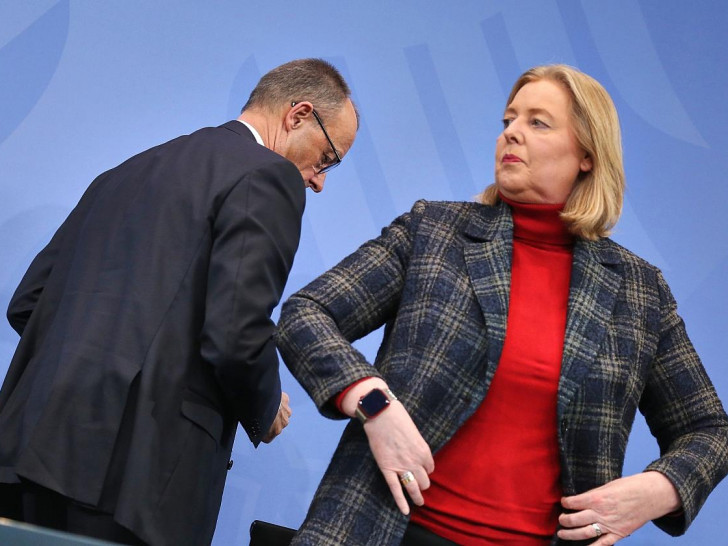 Friedrich Merz und Bärbel Bas (Archiv)