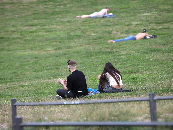 Junge Leute in einem Park (Archiv)