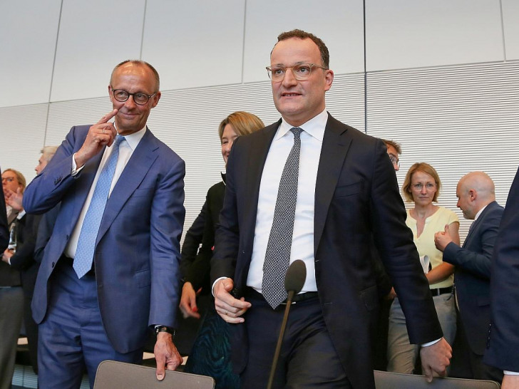 Friedrich Merz und Jens Spahn am 05.05.2026