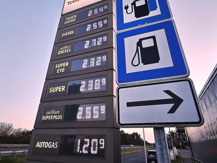 Tankstelle im Frühjahr 2026