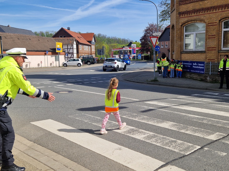 Schulwegtraining in Vienenburg.