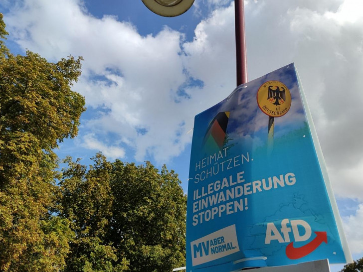 AfD-Plakat zur Landtagswahl Mecklenburg-Vorpommern 2021 (Archiv)