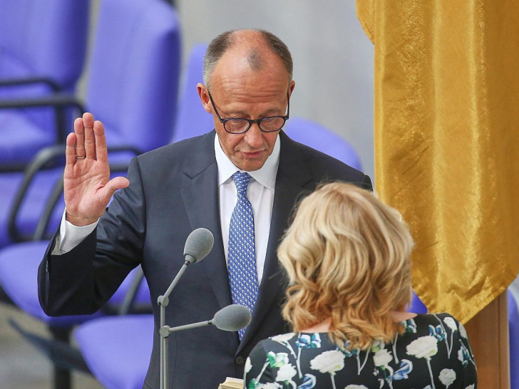 Friedrich Merz bei seiner Vereidigung am 06.05.2025 (Archiv)
