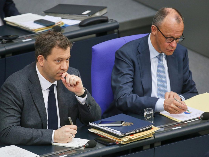 Lars Klingbeil und Friedrich Merz (Archiv)