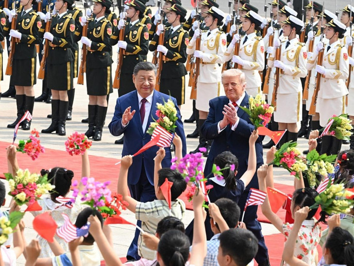 Chinas Präsident Jinping empfängt Trump am 14.05.2026 in Peking