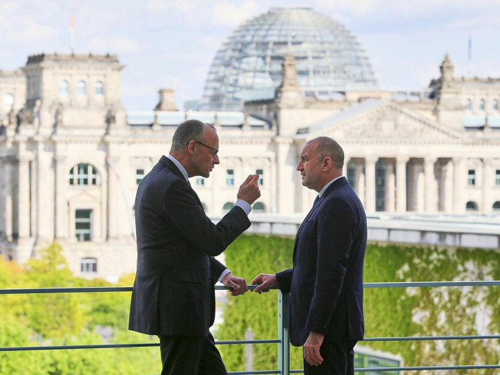 Friedrich Merz und Rumen Radew am 18.05.2026