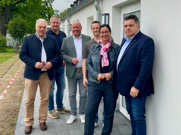 Von links: Professor Dr. Albrecht Stalmann, Christian Sell, Holger Bormann, Daniel Lorenz, Veronika Bode und Uwe Schäfer.