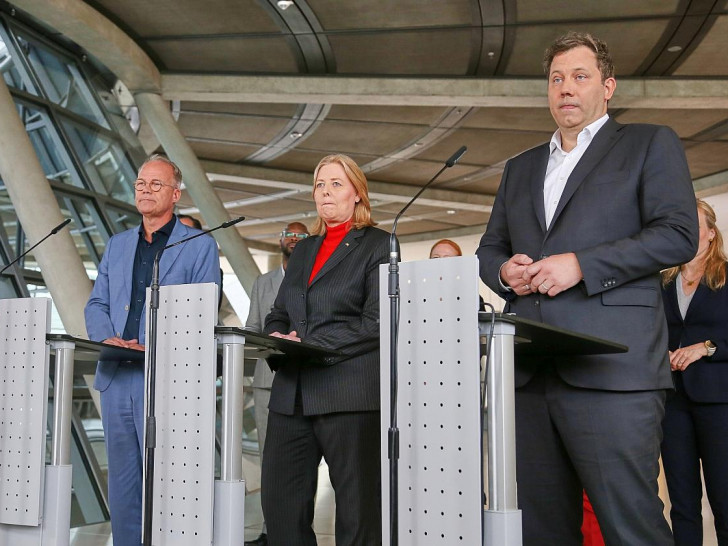 Matthias Miersch, Bärbel Bas, Lars Klingbeil am 05.05.2026