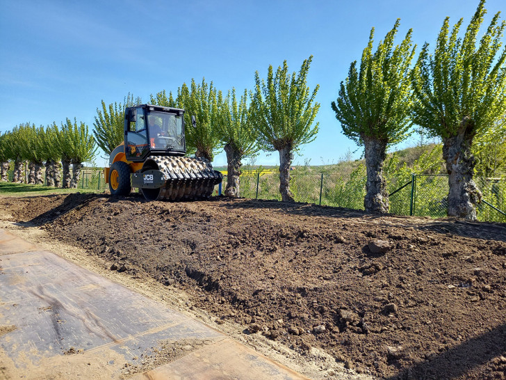 Die Arbeiten in Lochtum gehen gut voran.