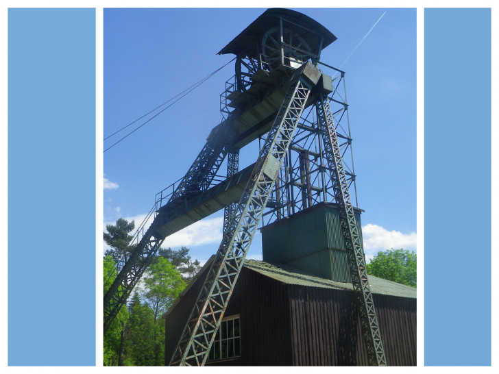 Das unter Denkmalschutz stehende Schachtgerüst Ottiliae in Clausthal-Zellerfeld.