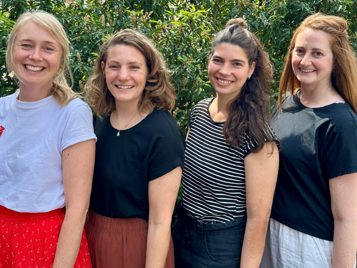 Christina Schmidt, Lea Simon, Anna Schlickwei und Sandra Klenner, arbeiten als Respekt Coaches an Braunschweiger Schulen.