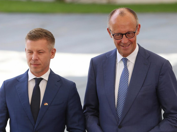 Péter Magyar und Friedrich Merz am 02.06.2026
