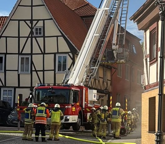 Die Feuerwehr übte die Personenrettung in Schöningen.