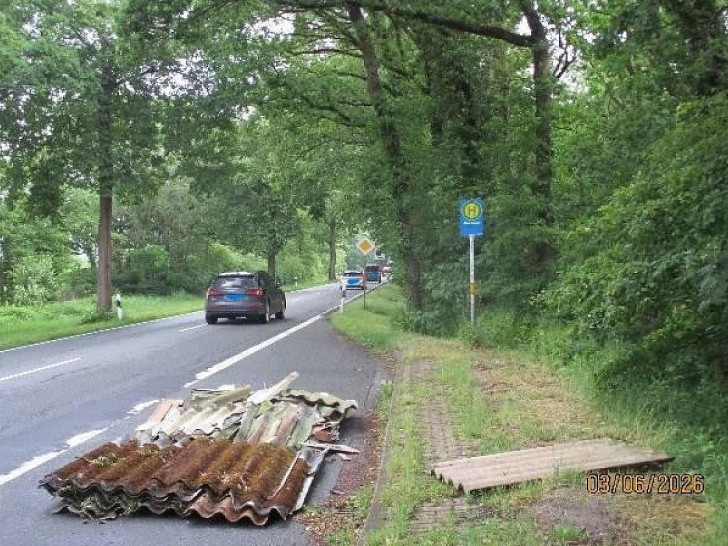 entsorgte Wellzementplatten (Archiv)
