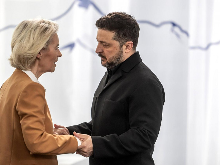 Ursula von der Leyen und Wolodymyr Selenskyj am 16.06.2026