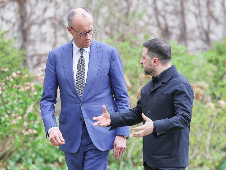 Friedrich Merz und Wolodymyr Selenskyj (Archiv)