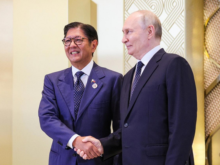 Ferdinand Marcos Jr. und Wladimir Putin bei einem Gipfeltreffen in Kasan im Juni 2026