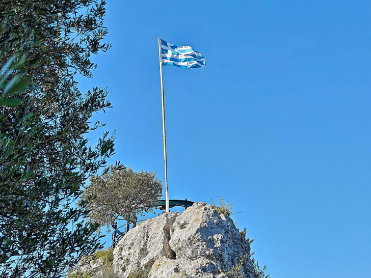 Fahne von Griechenland (Archiv)