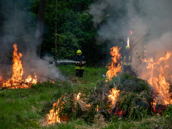 Das Feuer wurde nicht nur simuliert.