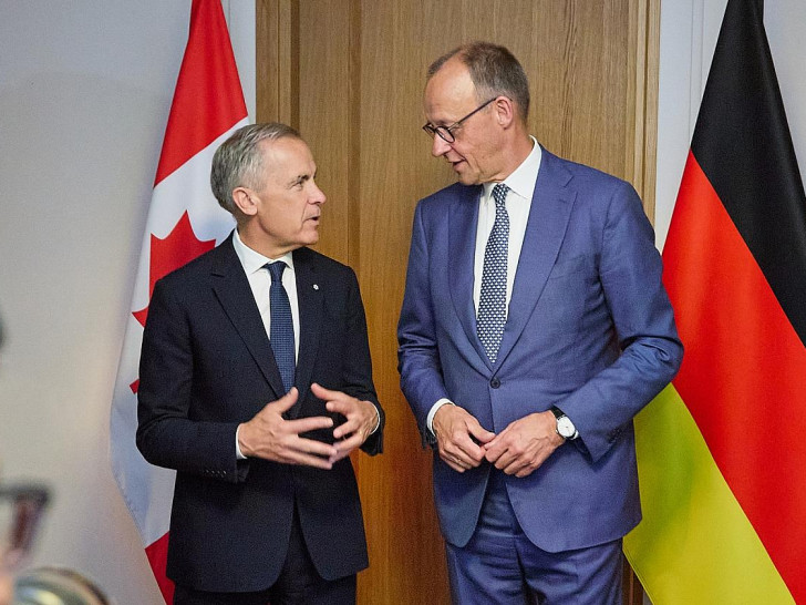 Mark Carney und Friedrich Merz am 17.06.2026
