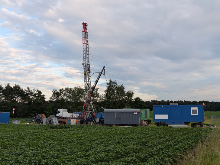 Die Bohrung Hankensbüttel-Süd 87 nach dem Ereignis.