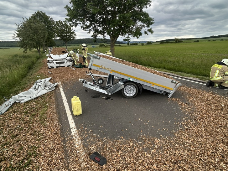 Am Mittwoch kam es zu einem Verkehrsunfall auf der L496.