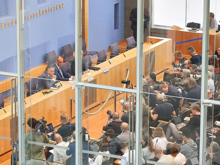 Friedrich Merz bei der Sommerpressekonferenz 2025 (Archiv)