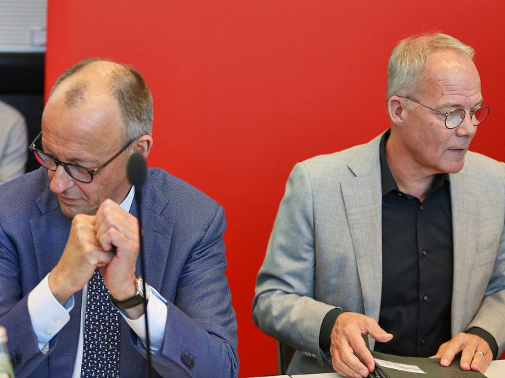 Friedrich Merz und Matthias Miersch (Archiv)